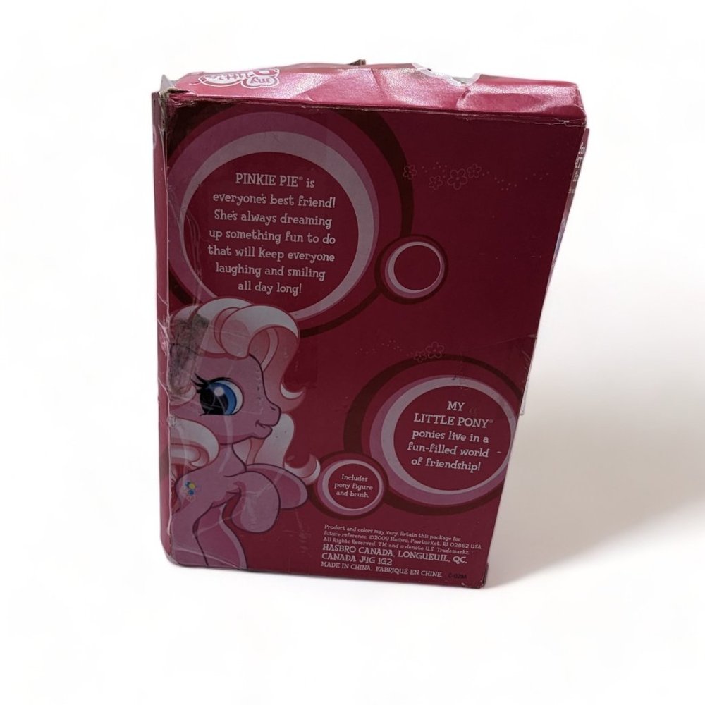 My Little Pony Pinkie Pie Ponyville Cutie Mark Design Pony Figure 4" & Brush - Picture 3 of 9